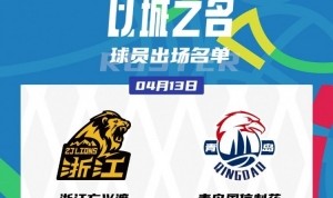青岛VS广厦G1大名单：孙铭徽复出有时间限制 胡金秋vs杨瀚森